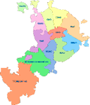 Схема Москвы по административным округам